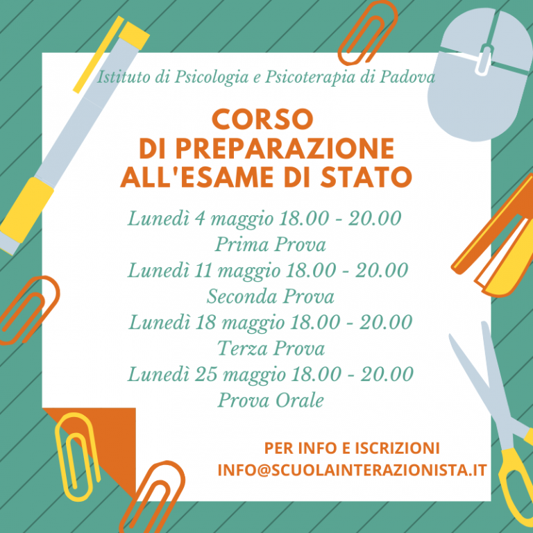 Corso di preparazione all’Esame di Stato – Istituto di Psicologia e